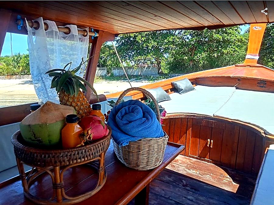 Fresh fruit and refreshments onboard